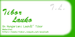tibor lauko business card